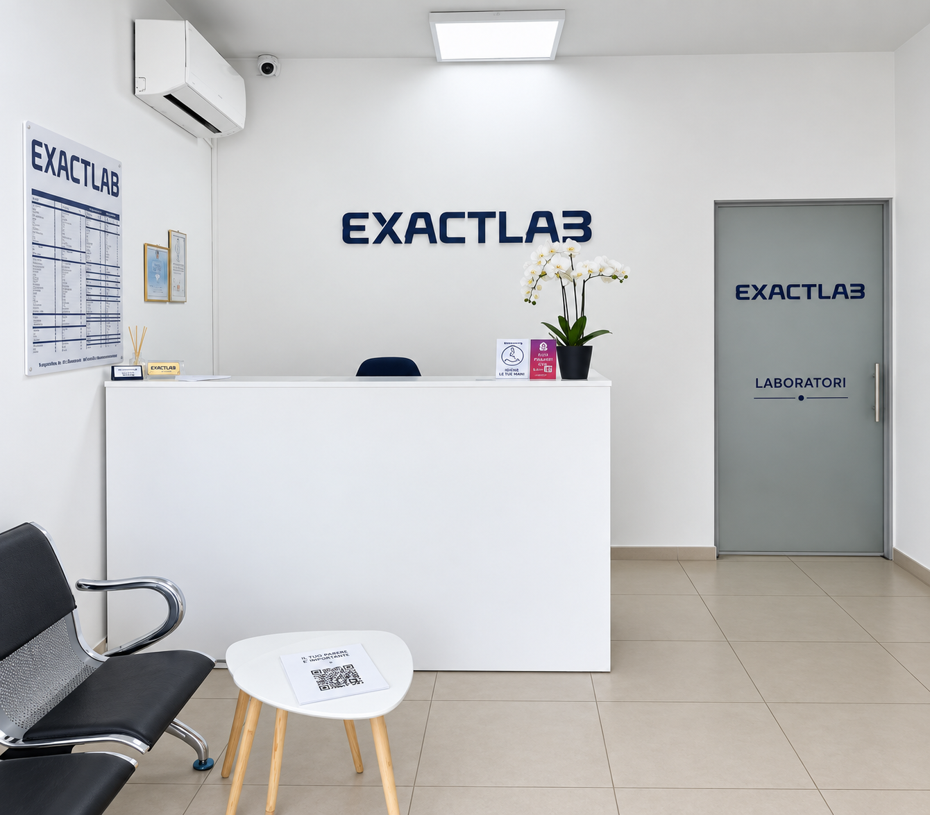 Recepsioni i laboratorit EXACTLAB